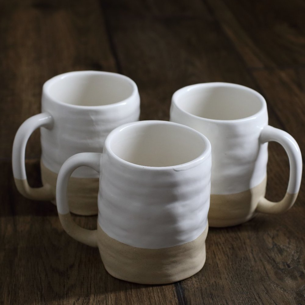 Stoneware handcrafted mugs